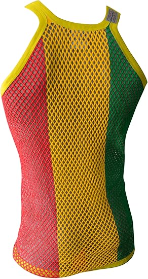 Tank Tops Men & Black, White, Rasta String Vests Cotton