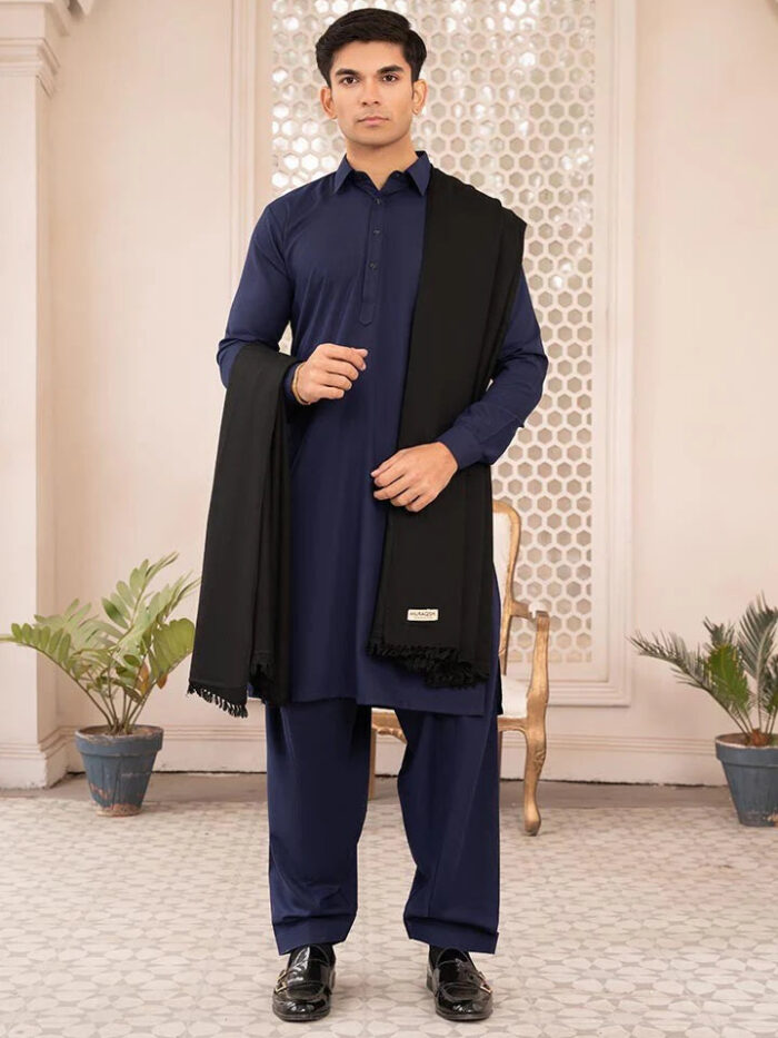 Raven Black simple Shawl